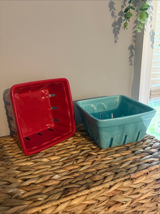 Tag Other - Tag Ceramic Serveware Berry Baskets in Red and Teal